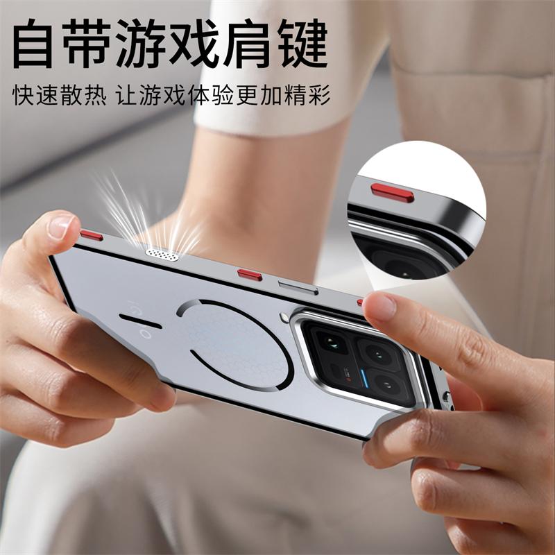 Magnetic Case For IQOO 15 Ultra Case Aluminium Alloy Metal Frame Case For Vivo Iqoo15Ultra 5G Matte Transparent Acrylic Cover