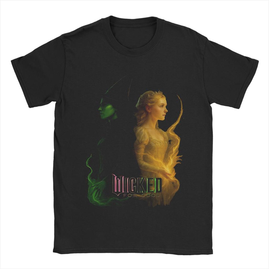 Aesthetic Wicked For Good Tee Shirt for Unisex Women Graphic Printed T Shirts Cotton Clothes