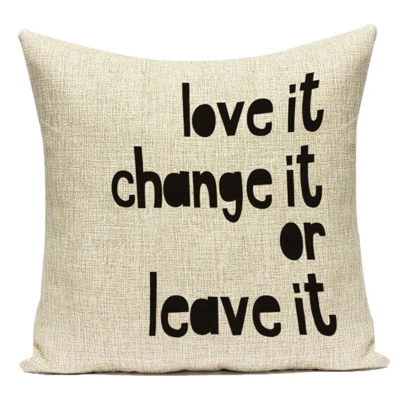 Love Heart Pillow Cover Valentine Day Love You Letters Cushion Cover Home Decor Sofa Bed Wedding Party Decor Pillowcase