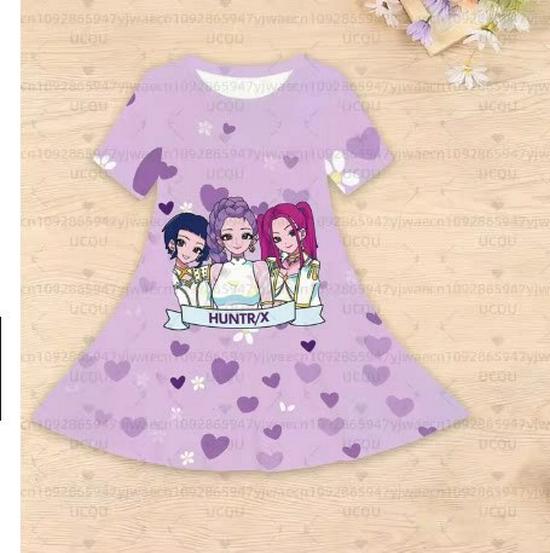 Custom Anime-Themed Girls' Skirts & Dresses from Your Image