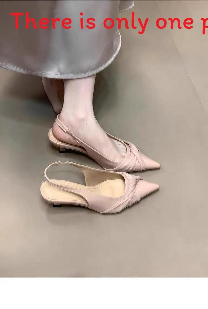 French Chic Summer Womens Pointed Toe High Heel Shoes With Slim Heels For Formal Events