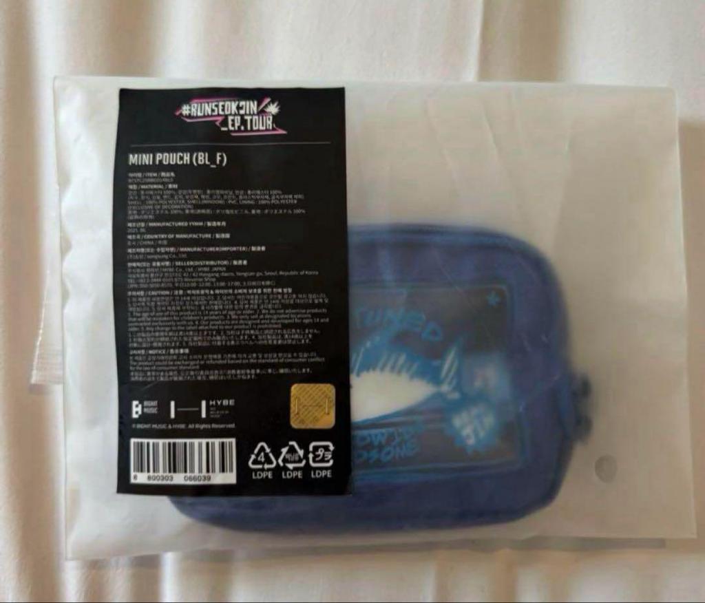 [USED] BTS Jin RUNSEOKJIN Mini Pouch TUNA Pouch Korea