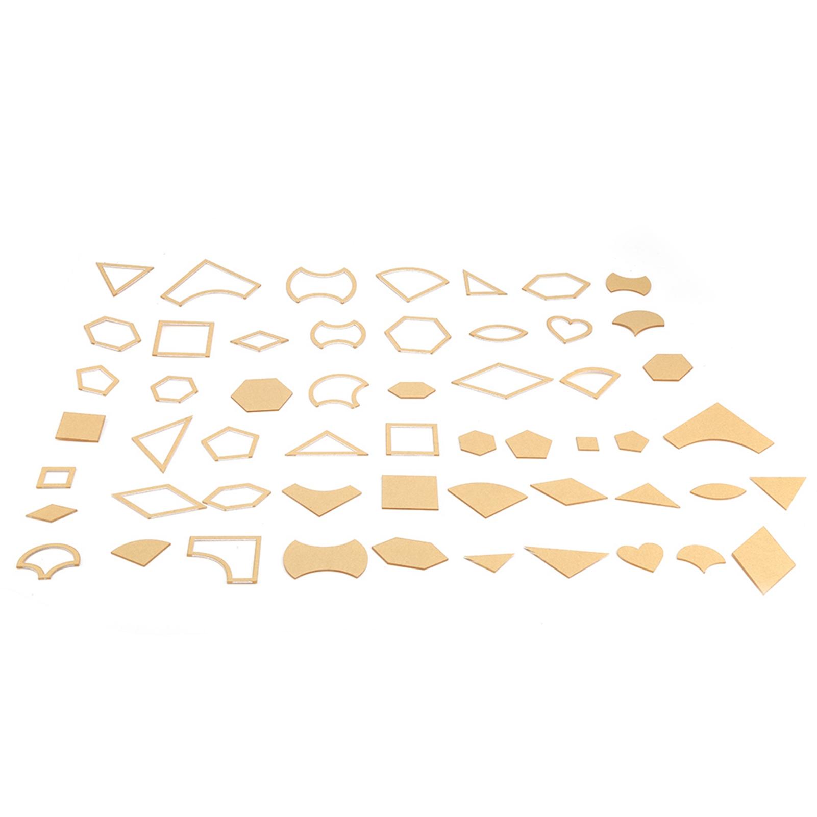 

54 шт. прозрачный акриловый шаблон трафарета набор шаблонов кожа ремесло квилтинг швейный инструмент сделай сам