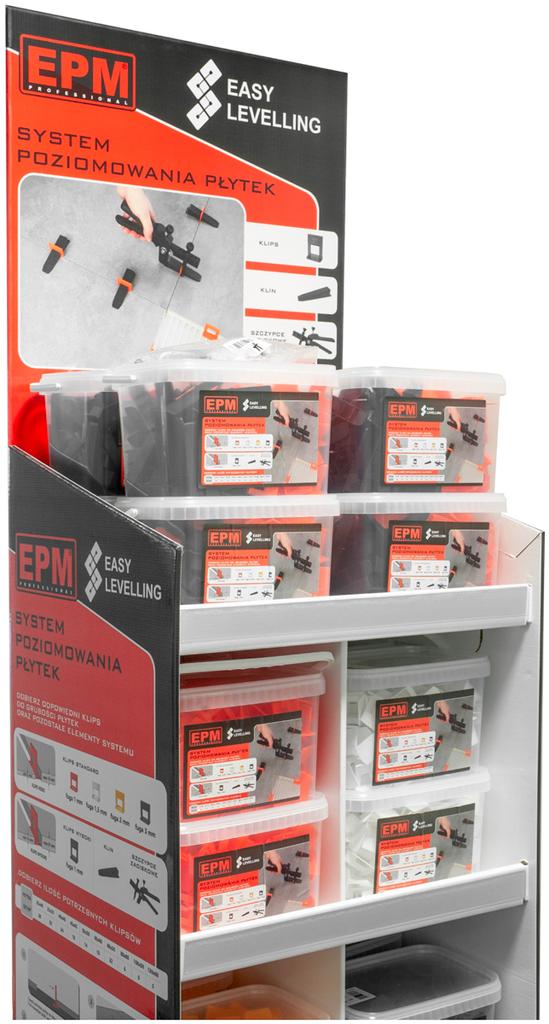 Snadný systém pokládky dlažby s vyrovnáváním 100 klínků - E-315-8840