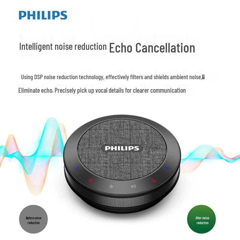 Philips PSE0401 Wireless Omnidirectional Conference Microphone Speaker (CN version)
