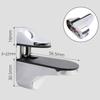 Zinc Alloy Metal Glass Clamps Adjustable 1-22mm Thickness Partition Board Holder Anti-Slip Glass Shelf Brackets DIY Installation