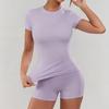 Women's High-Waist Butt-Lifting Quick-Dry Yoga Suit - 2-Piece Fitness & Pilates Set