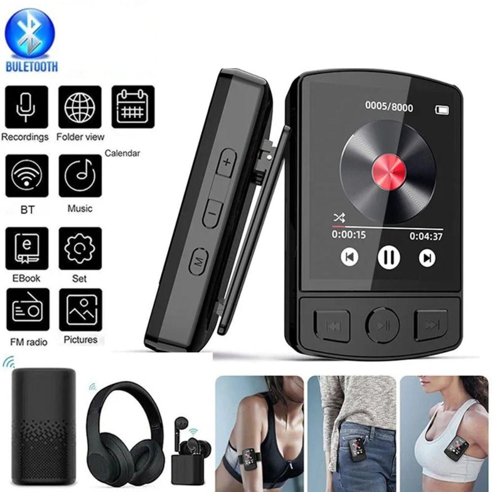 8/16/32GB MP3/Mp4 Player Mini Sport Music Player Clip Media Support Mini Walkman  E-book