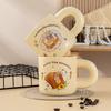 High Value Ceramic Cup Bear Mug Household Couple Water Cup Cute Gift Souvenir Gift Coffee Cup