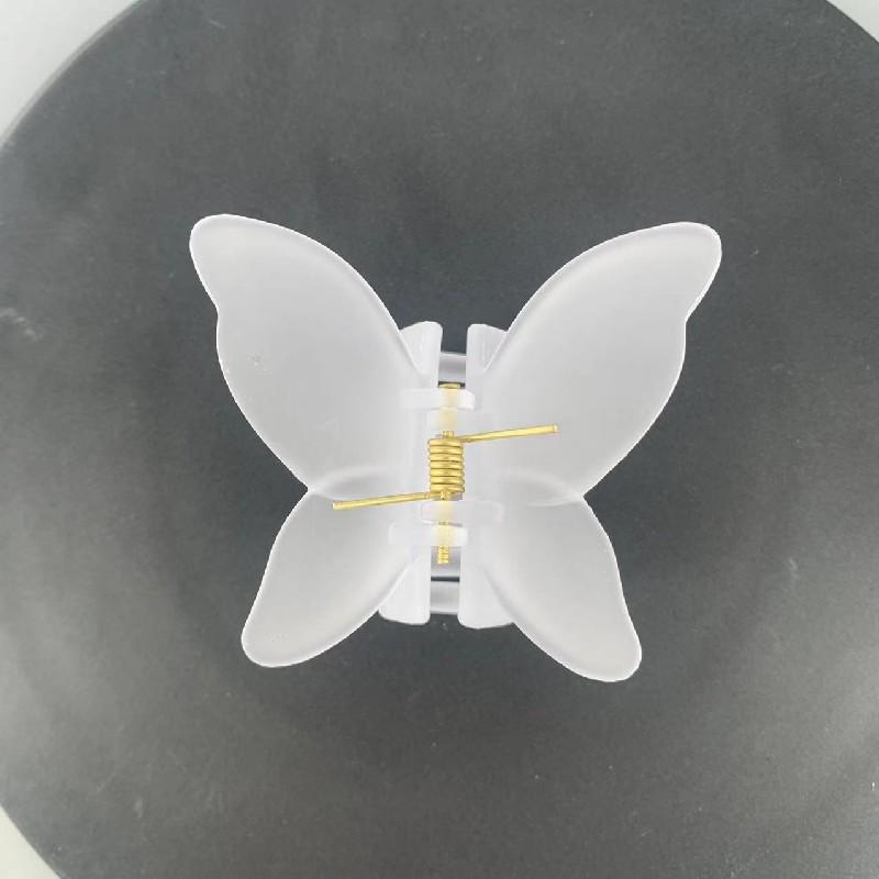 

Frosted Transparent Butterfly Hair Claw Clip for Women - Trendy Niche Headwear