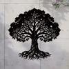 Life Tree Metal Wall Art 23.62 Inch Iron Decor for Living Room Outdoor Christmas Birthday Gift 1pc