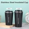 Vacuum Insulated Coffee Insulated - Double-Wall Stainless Steel Leakproof Insulated Flask, 304 Grade Reusable Travel Mug