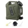 12L Outdoor Water Bucket Large-Capacity Portable Camping Water Bag Container with Faucet Driving Water Tank for Picnic Hiking