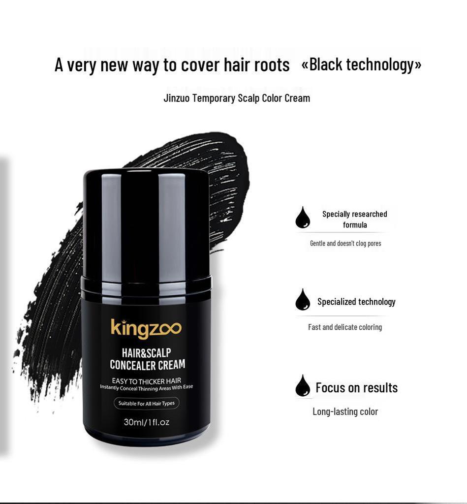 Long-Lasting Sweat-Proof Scalp Concealer for Thinning Hair - Quick Coloring, Gentle Nourishing Repair Cream