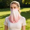 Sun Protection Guard Lightweight Breathable Sunblock Face Guard Gradient Dyeing Technology Ice Silk Face Guard