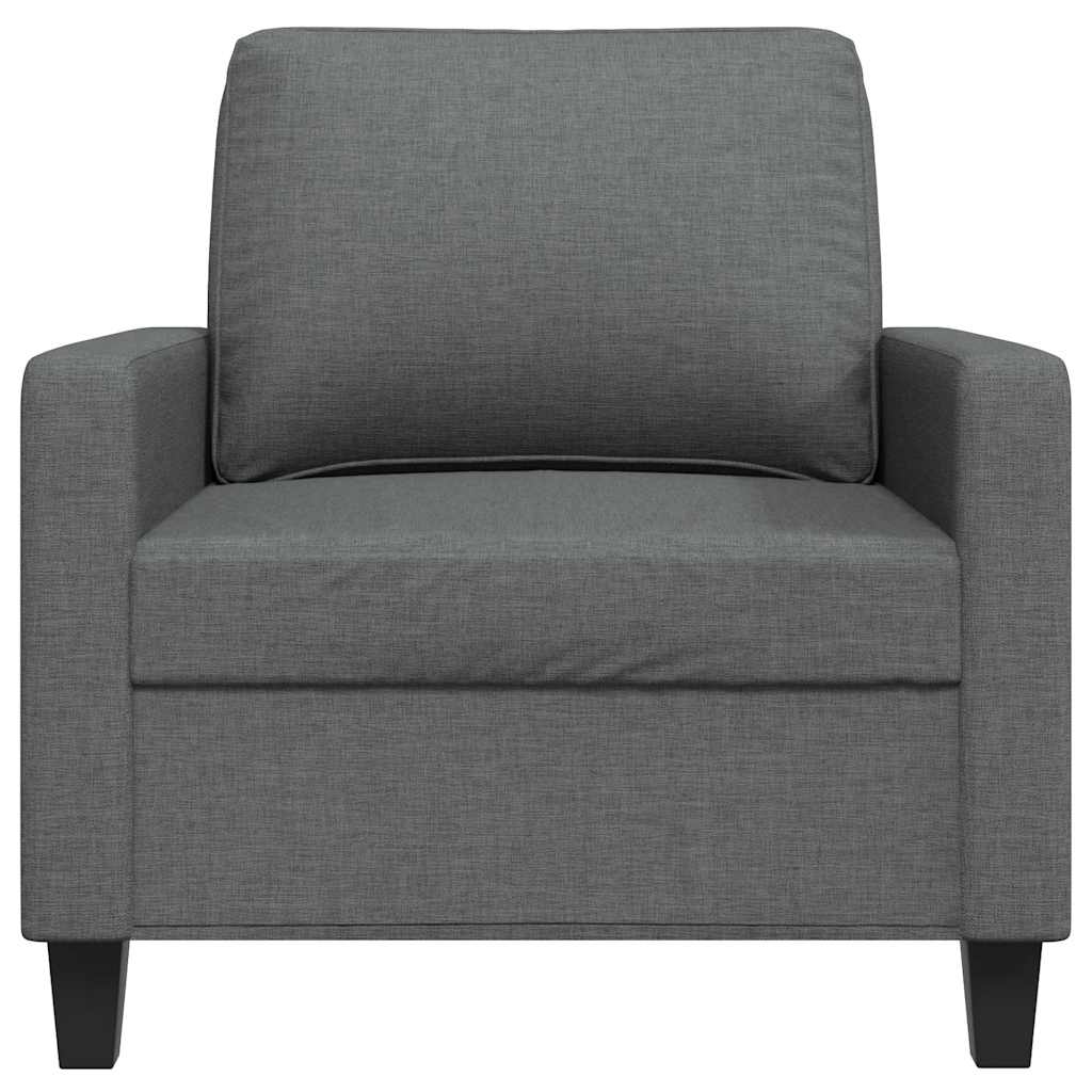 Vidaxl Armchair, Dark Gray, 60 Cm, Upholstered In Fabric