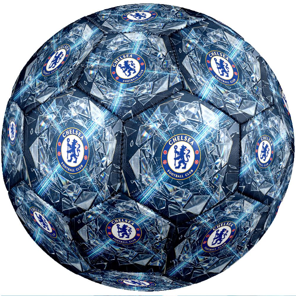 Chelsea FC Theme Soccer Ball Size 5 Soccer Ball Soft Touch Professional Training Football for Outdoor Sports