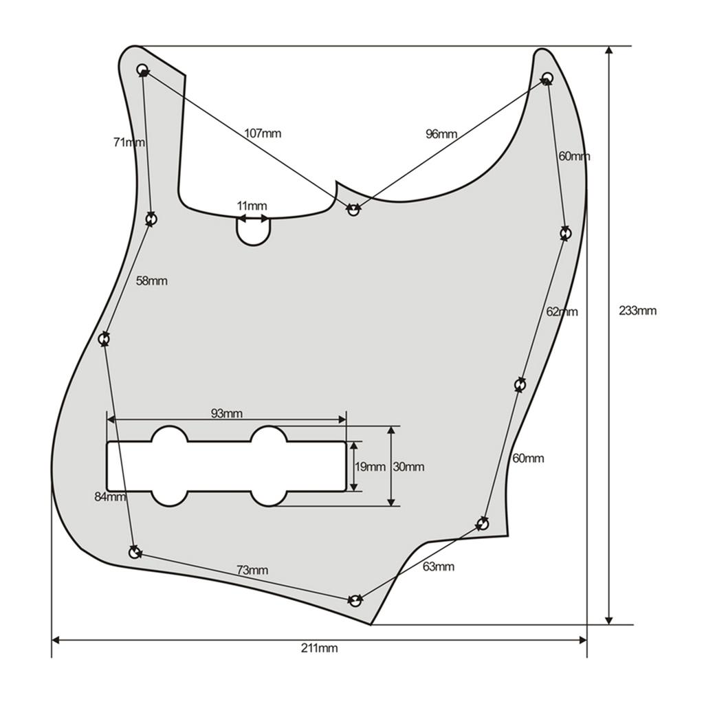 STD?JB Bass Panel Series Rear Cover Plate