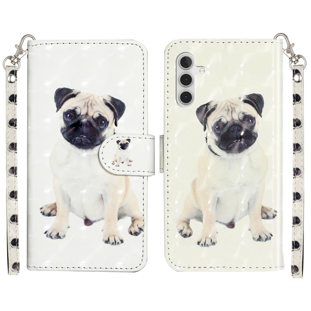 For Samsung Galaxy A16 4G/5G Case 3D Pattern Printed Phone Leather Phone Cover