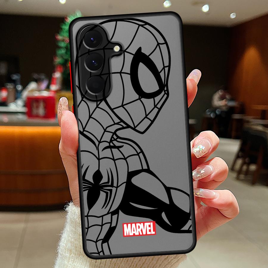 Case for Samsung Galaxy A73 A33 A34 A36 A17 A52 A52S A72 A53 A16 A15 A35 A14 A23 A54 A56 A55 Phone Cover Marvel Sipiderman