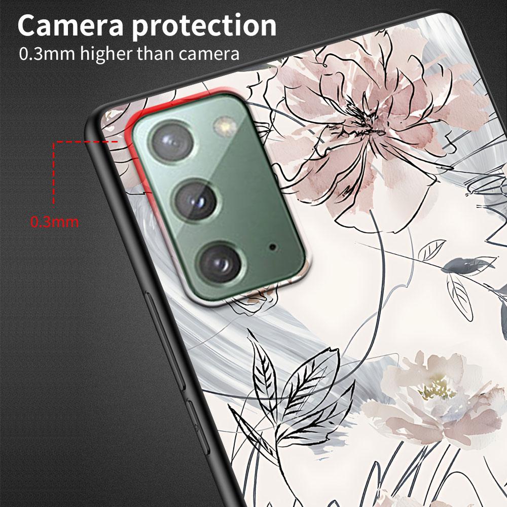 Rose Love Heart Gold Case for Samsung Galaxy Note 20 Ultra 10 Plus 9 8 TPU Phone Cover Note 10 Lite Soft Shell Funda Capa
