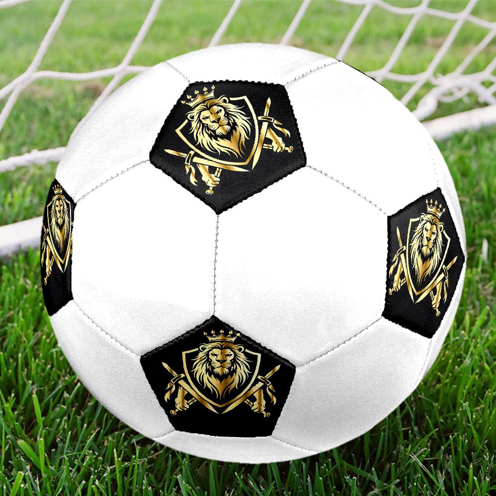 1PC Royal Lion Crest Soccer Ball Size 5 Football Machine Sewn Indoor/Outdoor Universal Football S10