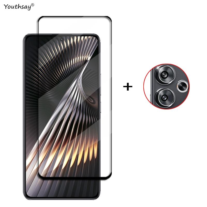 6in1 Glass For Poco F6 Full Cover Tempered Glass Poco F6 Screen Protector HD Protective Phone Lens Film For Poco F6