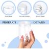 Aoriher 48 Pcs 8oz Plastic Mason Jars with Lids Round Clear Plastic Jars Containers Refillable Small Empty Storage Containers Food Canisters for