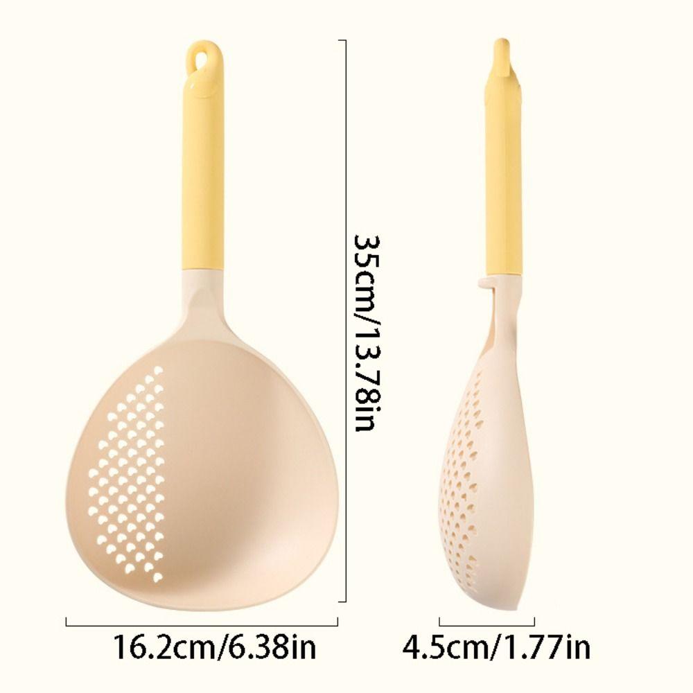 Big Size Soup Ladle & Colander High Heat Resistant Noodle Pasta Colander  Restaurant