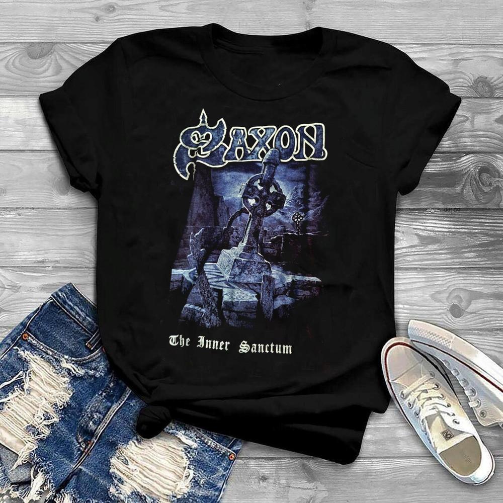 

New Saxon Inner Sanctum Gift fans unisex All size shirt D1010 Unisex T-Shirt S