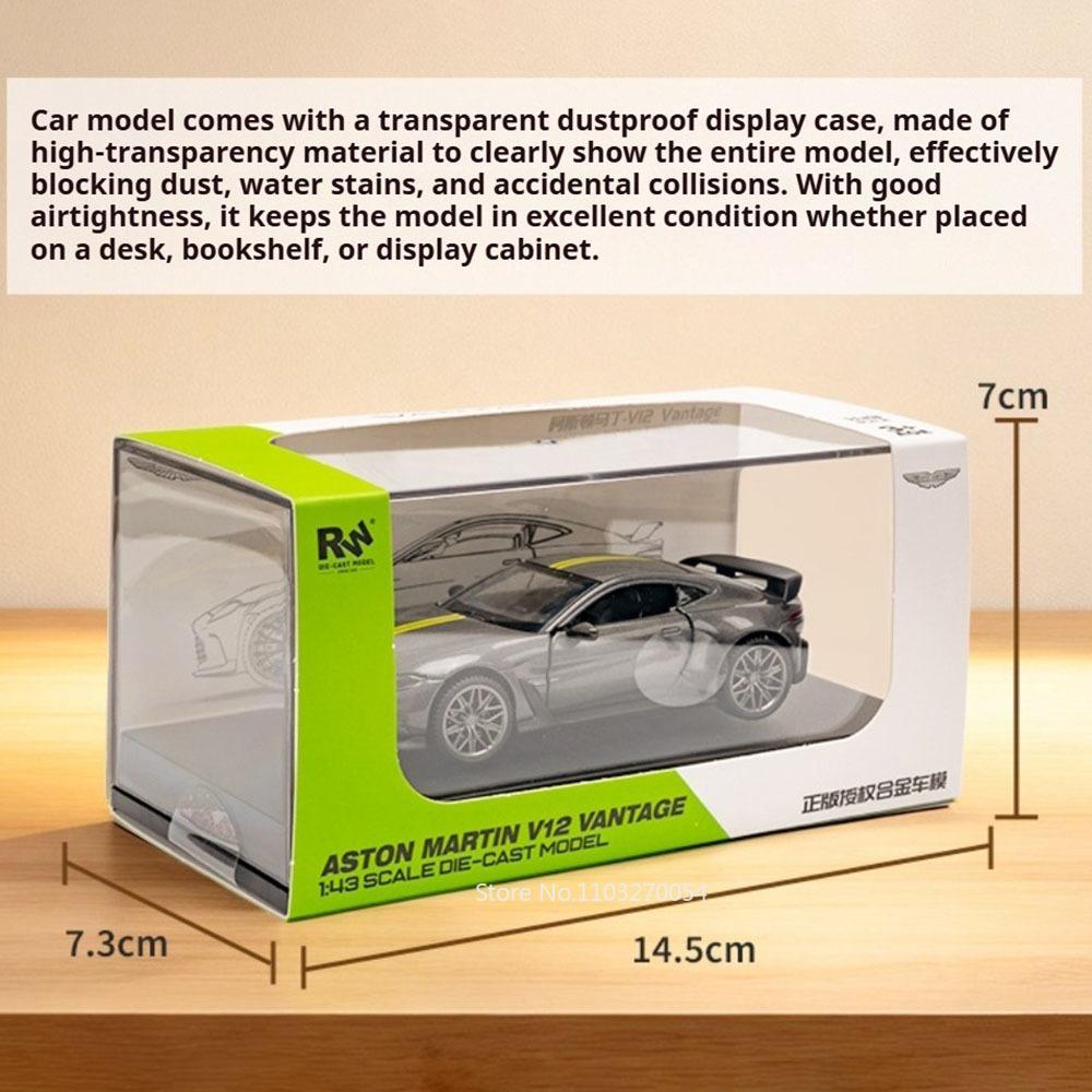 1:43 V12 Alloy Models Diecast Toys Cars Doors Opened Rubber Tires Metal Body Display Box Miniature Vehice Christmas Holiday Gift