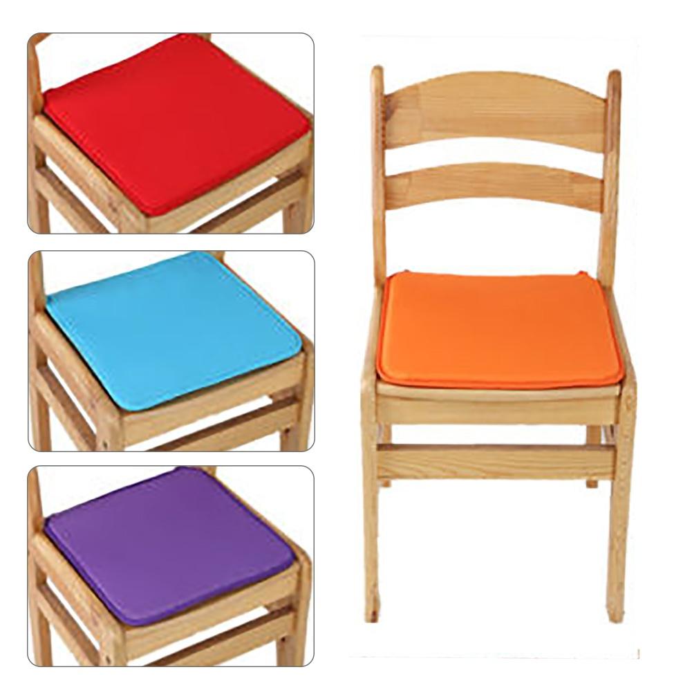 1Pc Square Chair Seat Pads with Cord for Home Car Sofa Office Decoration Square Solid Pads Color Ran