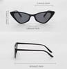 3 Pairs Per Set Small Cat Eye Sunglasses Women Cute Skinny Cat Eye Eyewear Retro Vintage Narrow Cateye Sunglasses Set