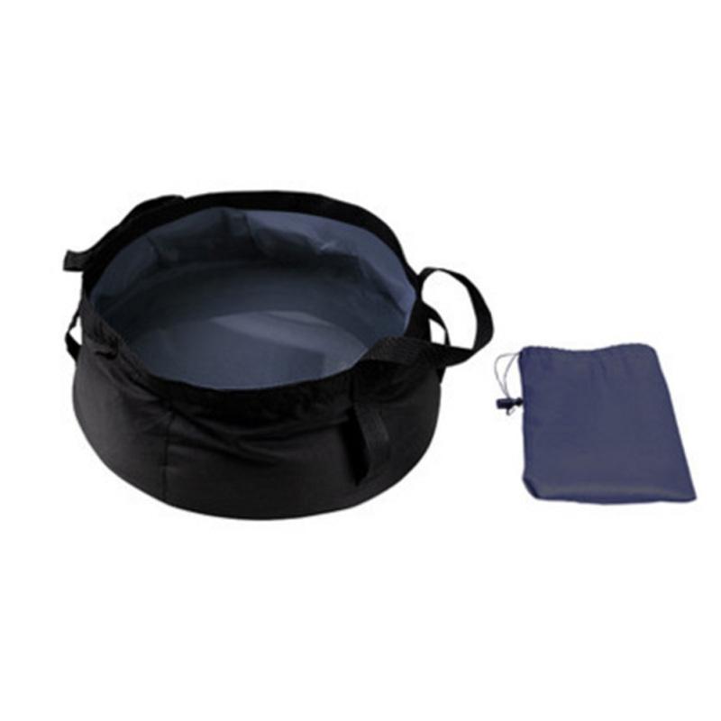 Outdoor Folding Basin With Sturdy Handle 8.5l Ultra-light Portable Survival Water Bag For Camping