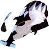 2.2m Large Whale/Dolphin Kite Good Flying Single Line Soft Kite Long Tail 100 Meter Kite Line Plastic Flying Toy