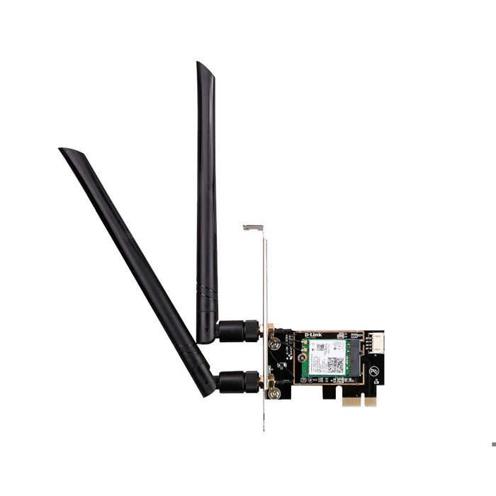 MISE EN RÉSEAU, Adaptateurs réseau, Adaptateurs réseau sans fil, D-Link Ax3000 Wi-fi 6 Pcie Bluetooth 5.0 Caractéristiques Typologie