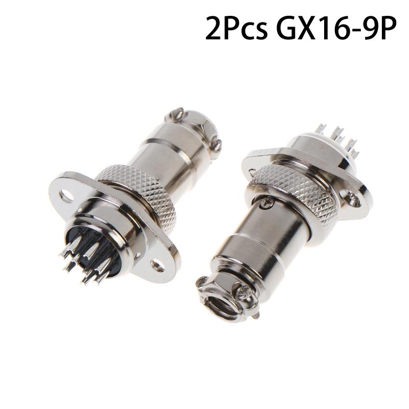 GX16 Square Flange Aviation Plug Socket Male Female 2 to 10 Pin Connector for Instrumentation Cabling Solution