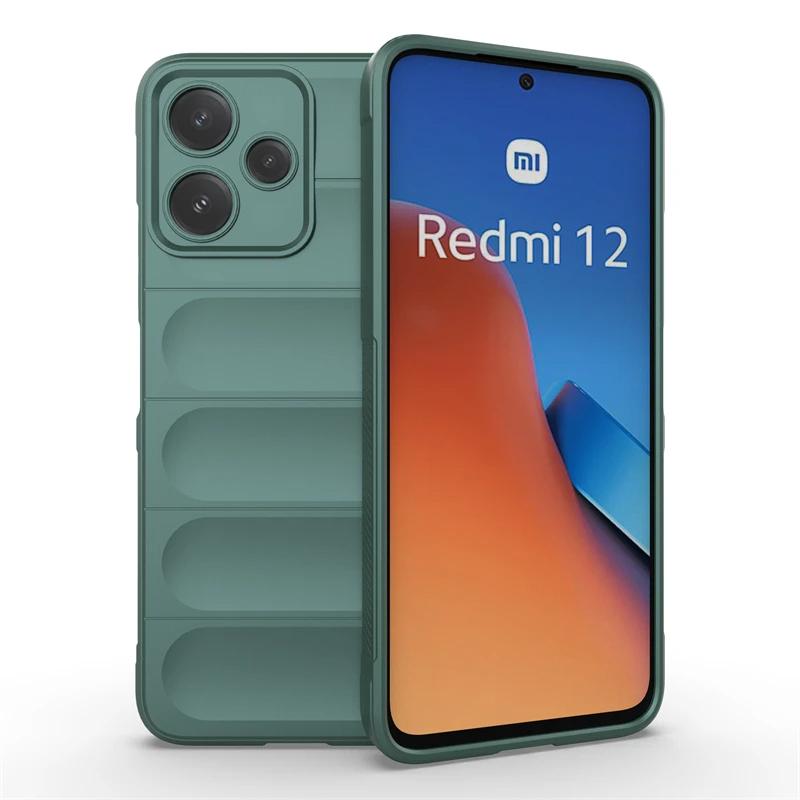 For Xiaomi Redmi Note 12R 5G Note12r5g Back Cover Phone Case For Soft Liquid Silicone Anti-fall Shockproof Protect Funda Coque