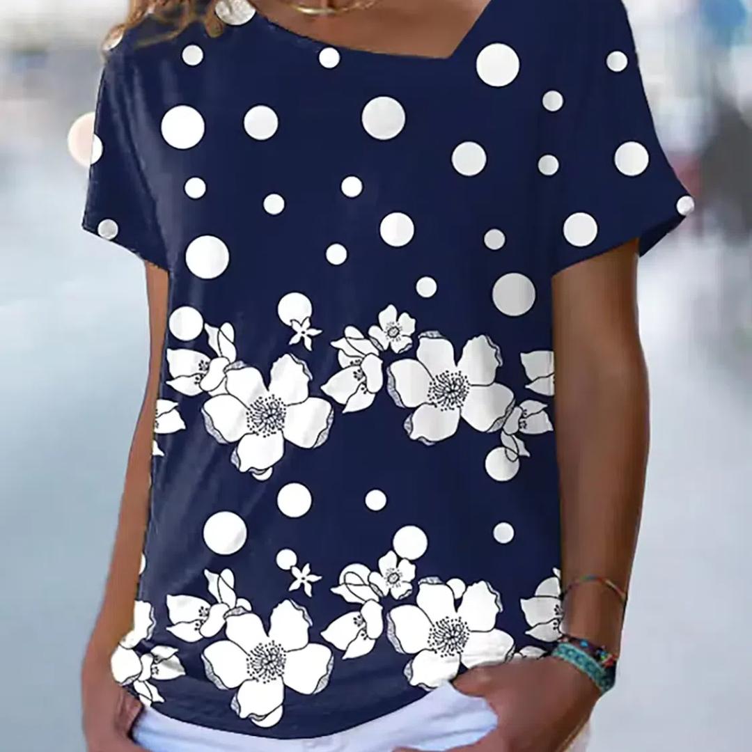 

Жіноча футболка з квітковим малюнком і графічним принтом з V-подібним вирізом, базові топи, футболка з короткими рукавами, великий розмір XS-8XL/3D-друк XS