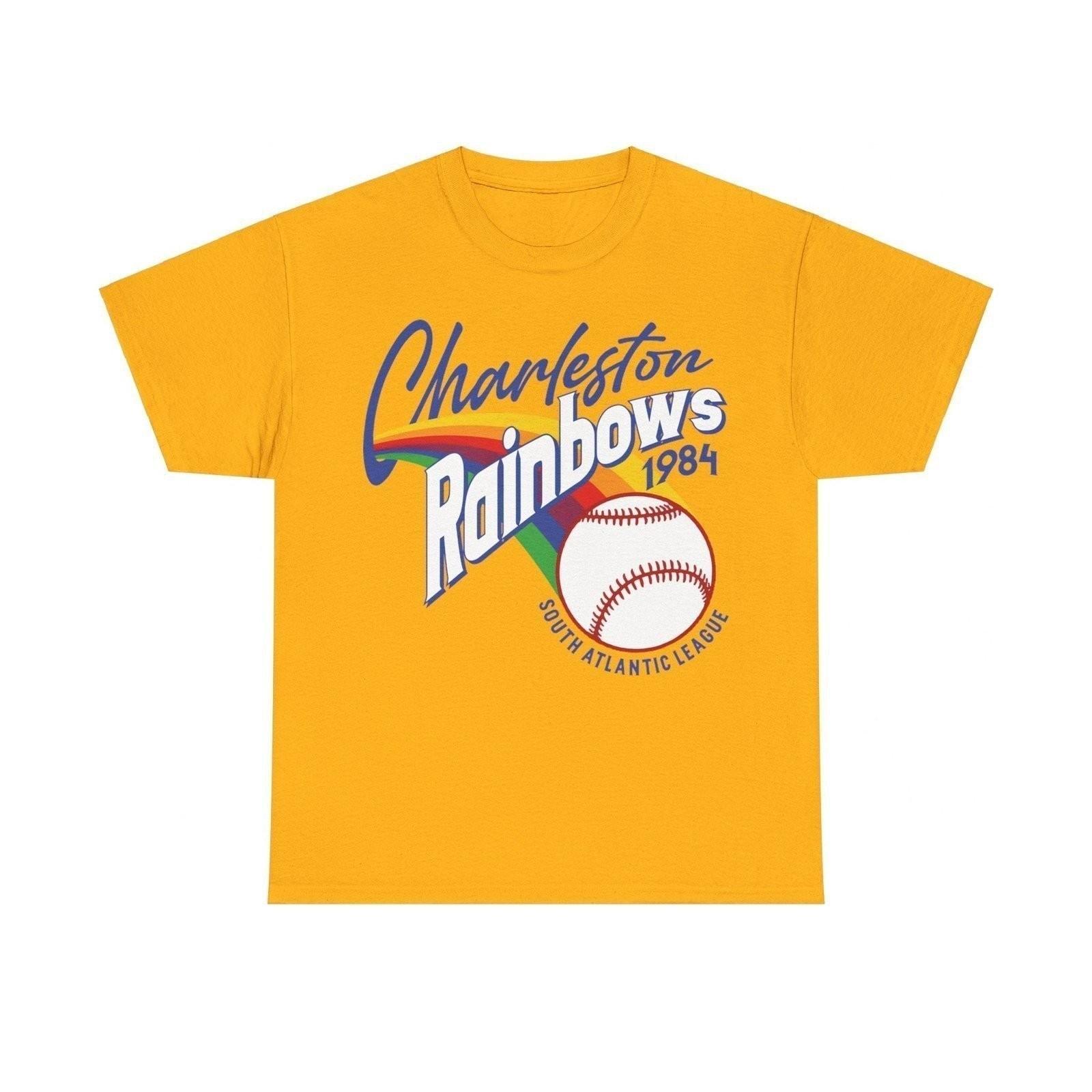 Charleston Rainbows Est 1984 South Carolina Baseball Team T-shirt S разноцветный