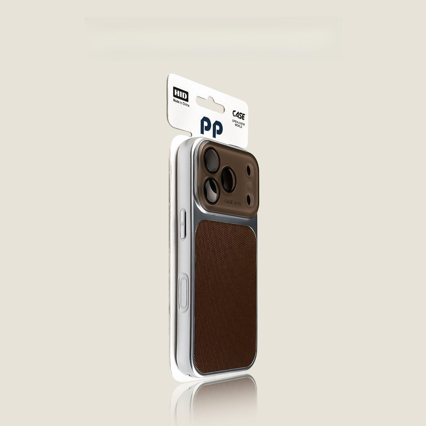 

Waffle Texture Instant Phone Case for iPhone 17 ProMax with Large Window and Apple 16PM Lens Film iPhone 13