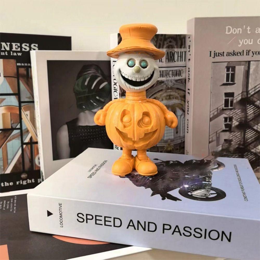 Resin Crafts Pumpkin Statue Cartoon Garden Halloween Pumpkin Halloween Pumpkin Ornaments  Desktop