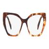 Fashionable and Avant-garde Butterfly-shaped Optical Frames for Women Brown 54