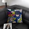 BBlue LockK Anime Cushion Cover Natural Linen Organic Fabric DoubleSided Printing Sofa Home Decor Gift Pillow Case