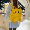 Fashion Women's Backpacks Large Capacity Shoulder Bag High Quality Girl Bags Cartoon Cat Pattern Soft Fabric Women's Handbags