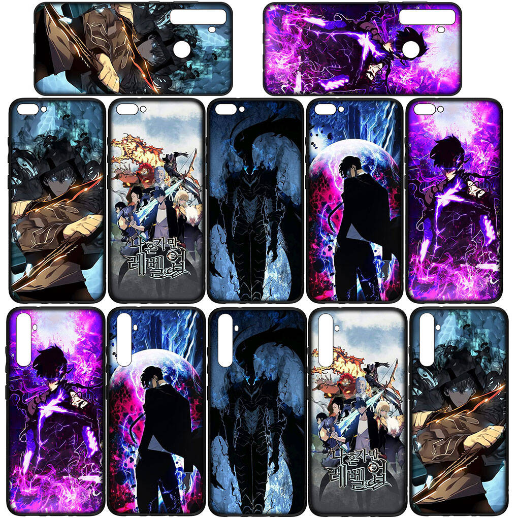 Phone Case for Samsung Galaxy S25 S23 S22 S24 Ultra FE A05 A06 A15 A16 A36 A37 A35 A54 A24 A55 A56 A57 A25 A26 A53 A17 Sung Jinwoo Solo Leveling Cover