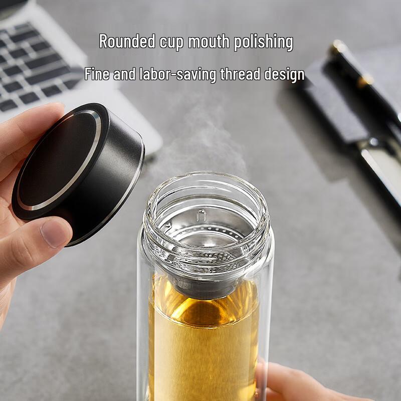 Jingdong Jingzao Double-Layer Glass Tea Cup