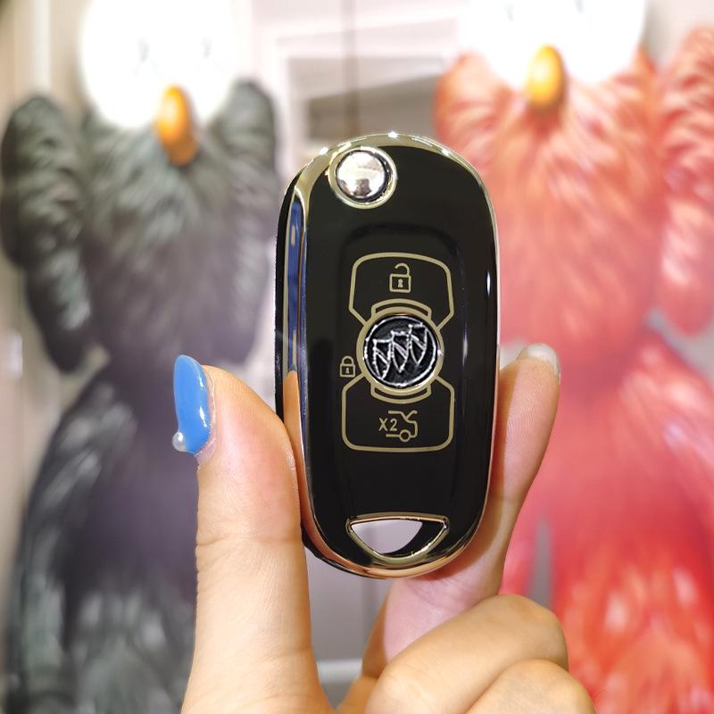 Buick Verano Manual Transmission Key Cover for 18/19 Models - Folding Shell with Buckle for GS Key Bag