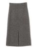 LIFE STORE by BEAMS Knit Gray Free BMING Women's Lamé Skirt,