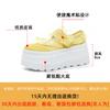 Sandals Women 2025 Summer New Internet Celebrity Explosion Flower Edge Thick-soled Muffin Shoes Hollow Breathable Mesh Casual Shoes